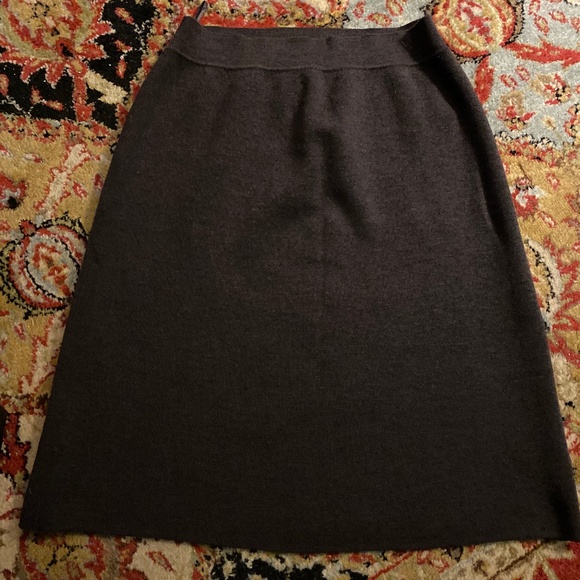 New Eileen Fisher Italian Wool Clove Skirt ~ XL - Picture 2 of 6